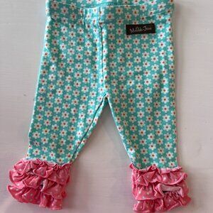 Matilda Jane ruffle leggings in Size 3–6 months, in Like New condition.